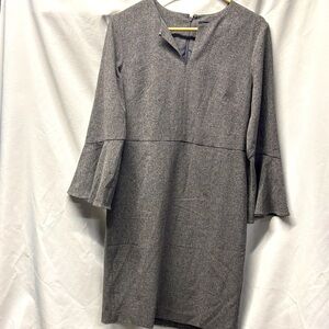 Ann Taylor NWT Charcoal Long Sleeve Dress